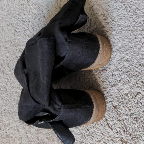 qupid black slouchy booties size 7 - Picture 5 of 9